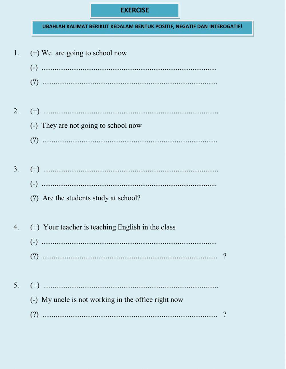 Present Continous Tense part 2 kelas 4 KD5 (28-01-2020)