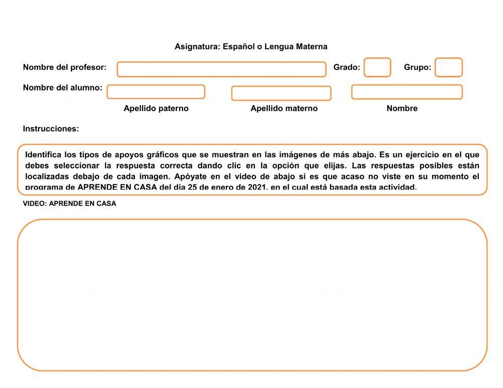 Tipos de apoyos gráficos
