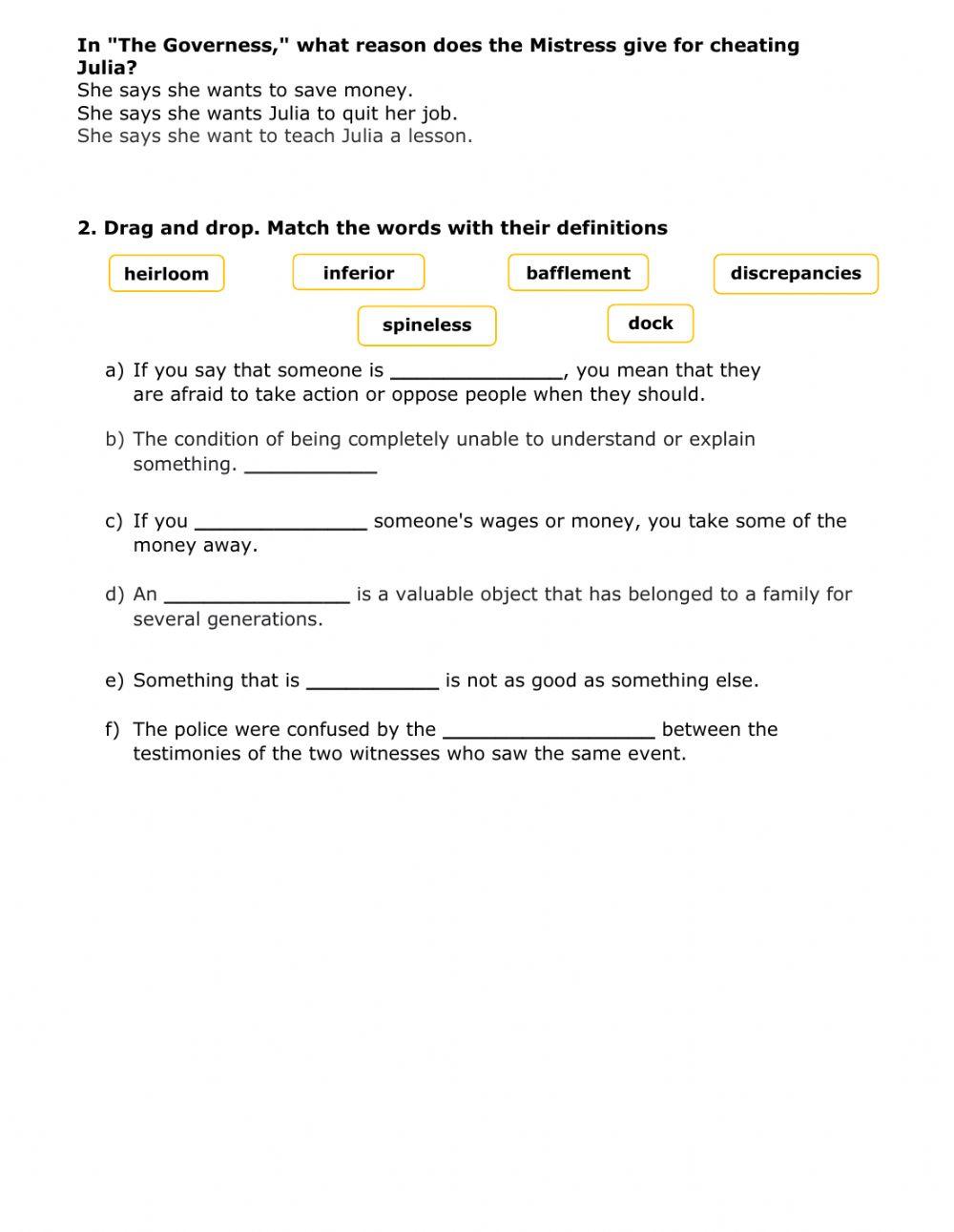 The Governess - The Ninny