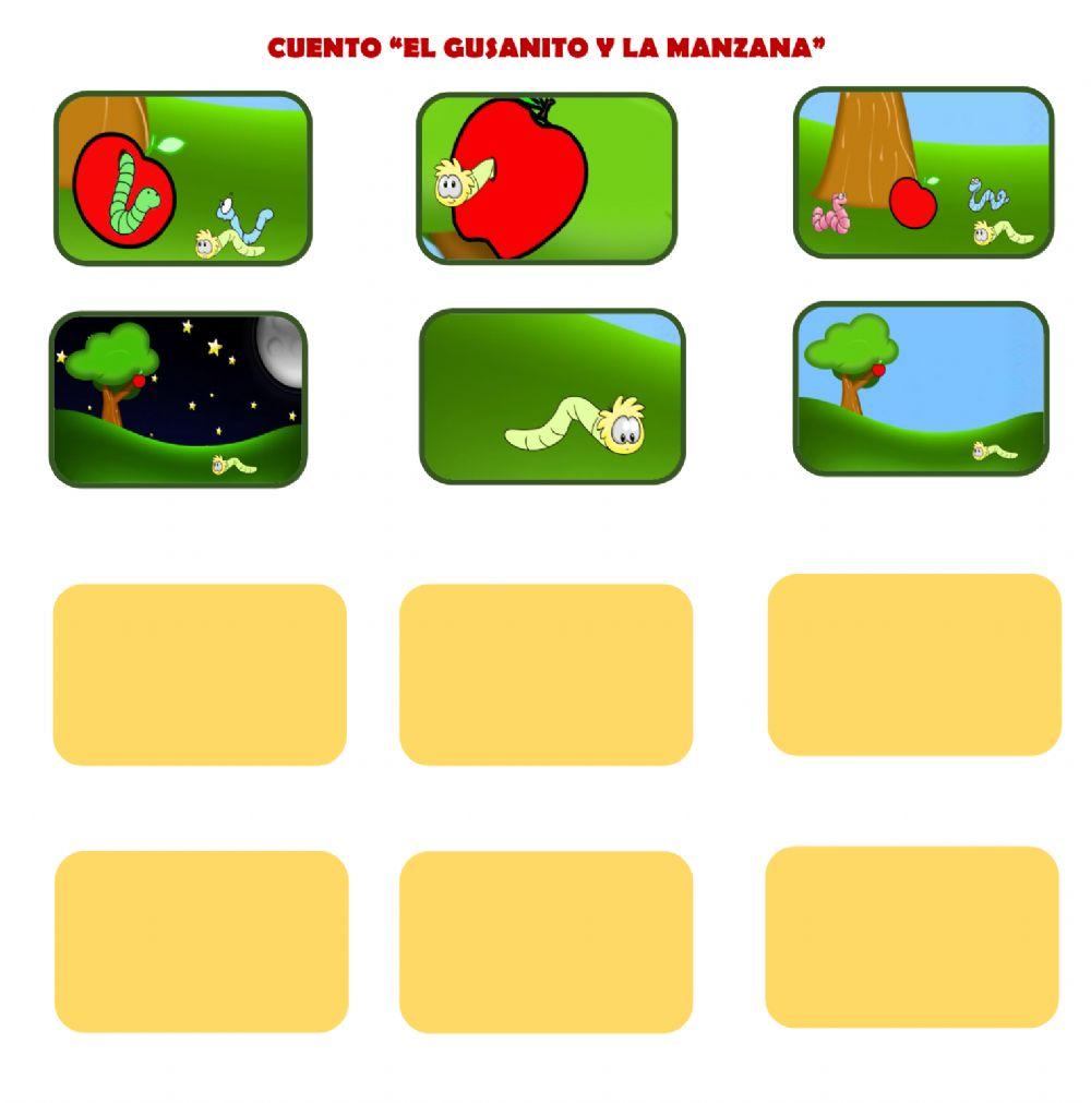 Cuento -El gusanito y la manzana