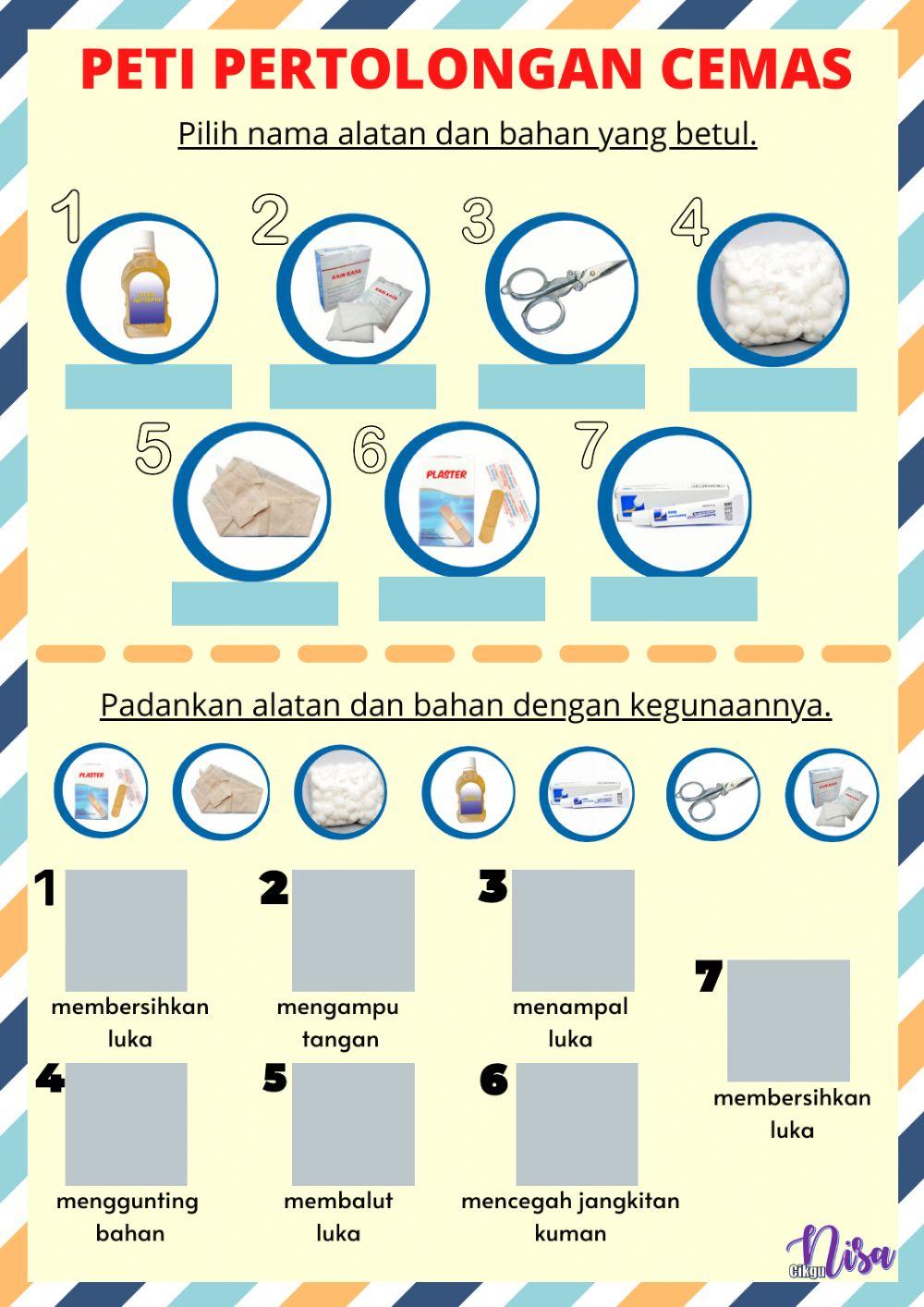 Alat dan bahan peti pertolongan cemas