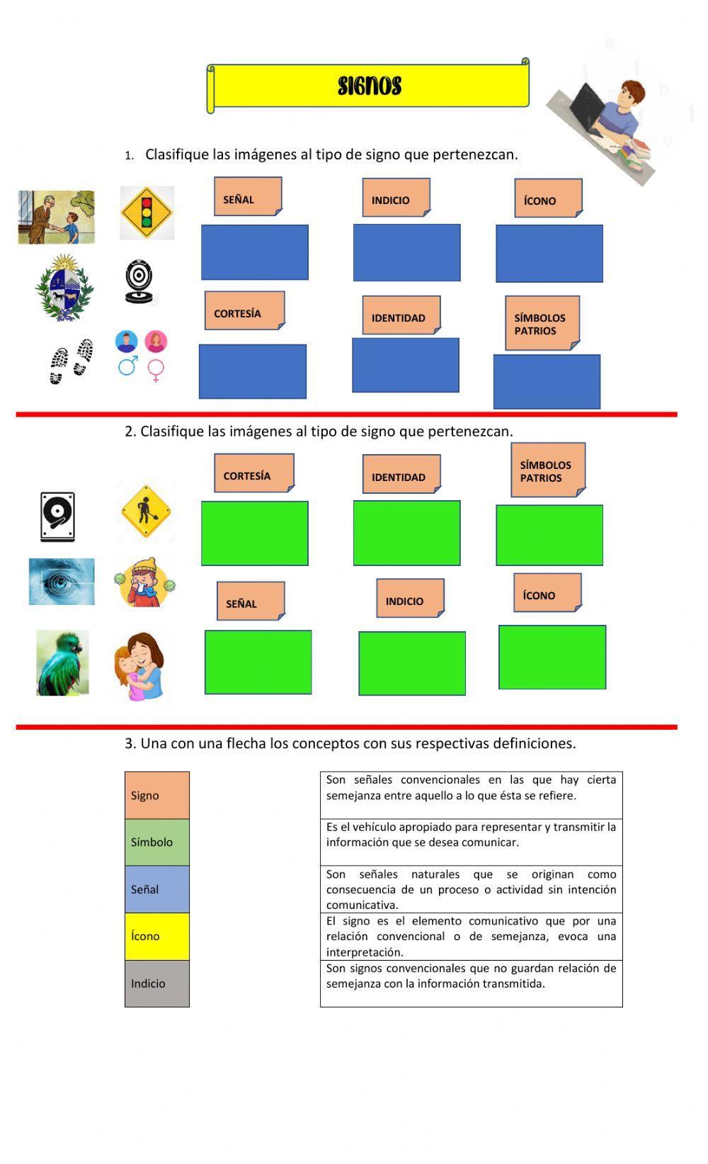 Señal, Simbolo e ïcono