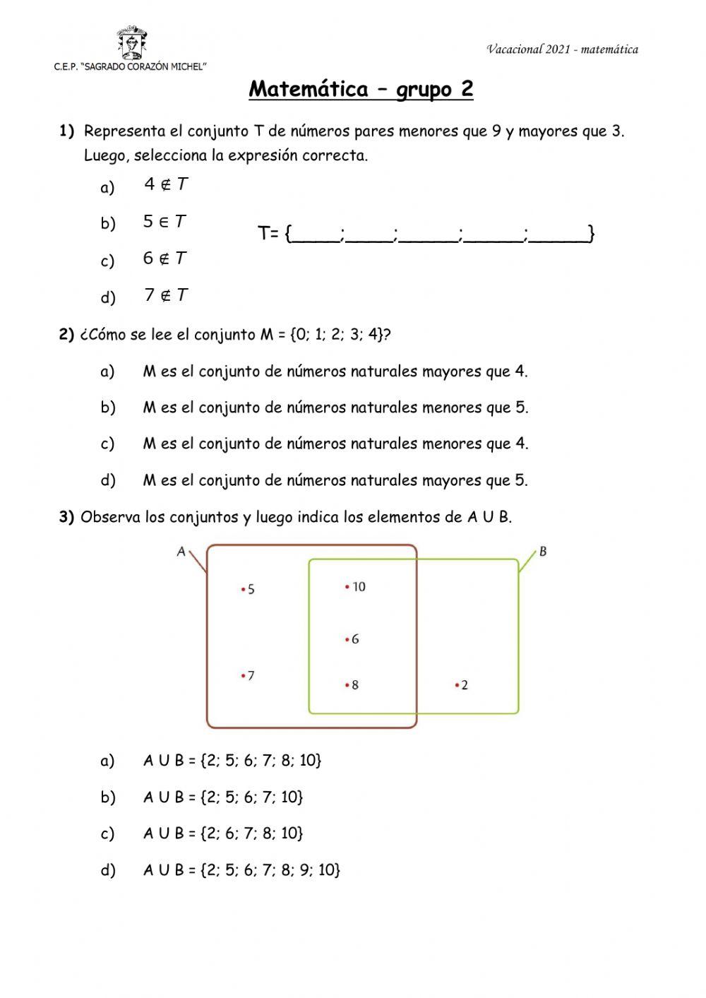 Evaluacion vacacional grupo 2