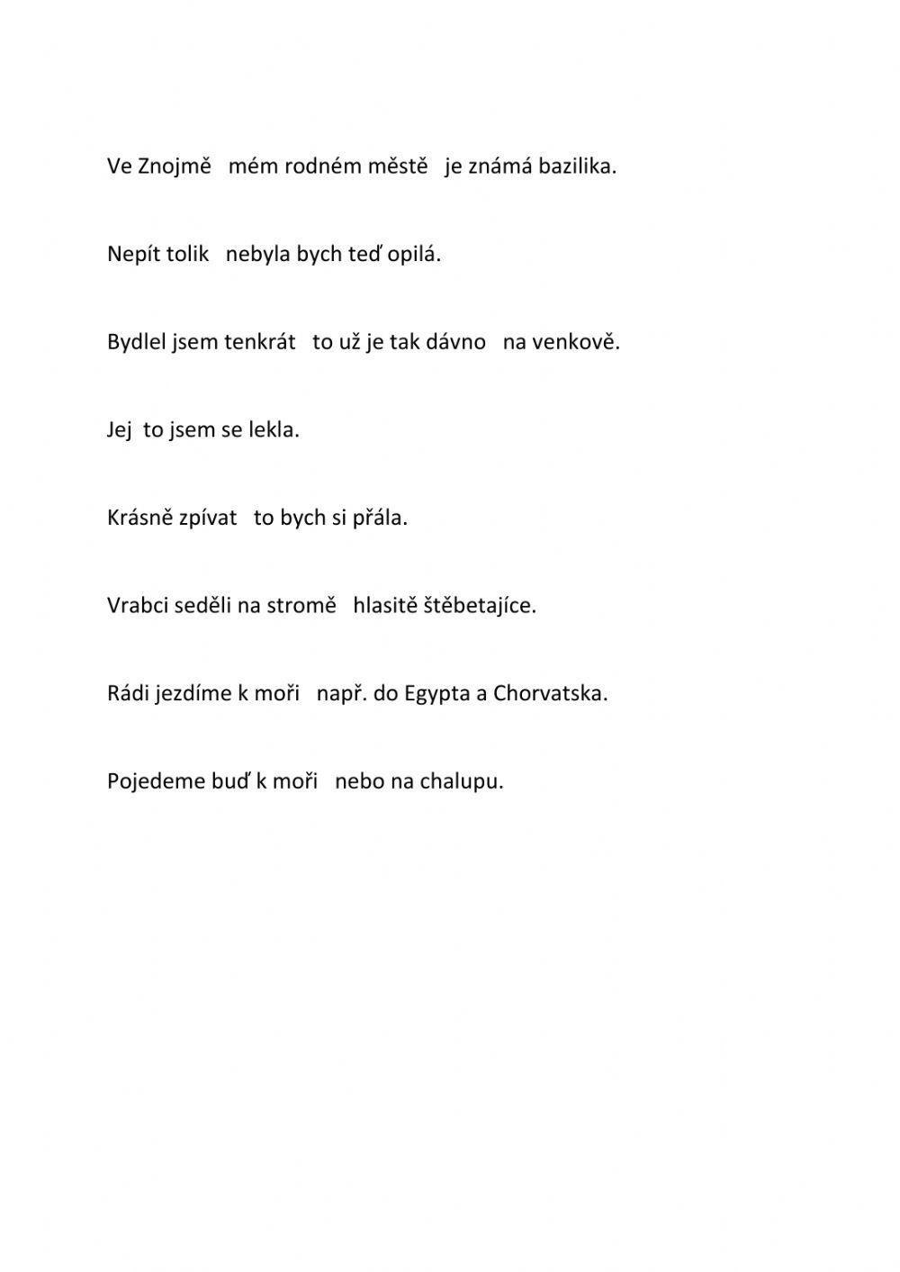 čárka ve větě jednoduché 2