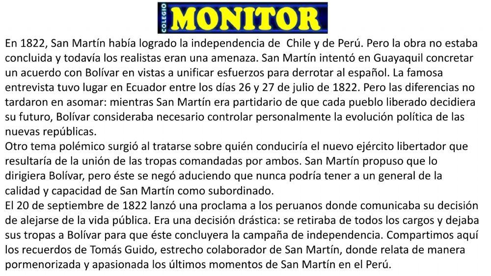 La independencia del perú