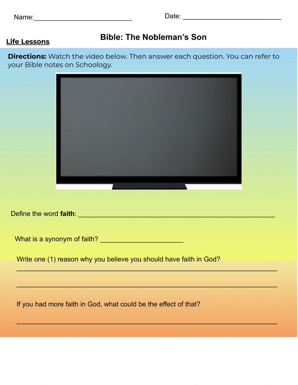 Life Lessons - The Nobleman's Son