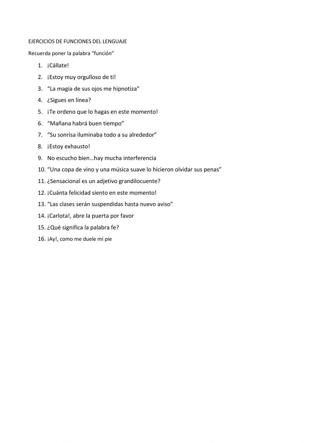 Funciones del lenguaje