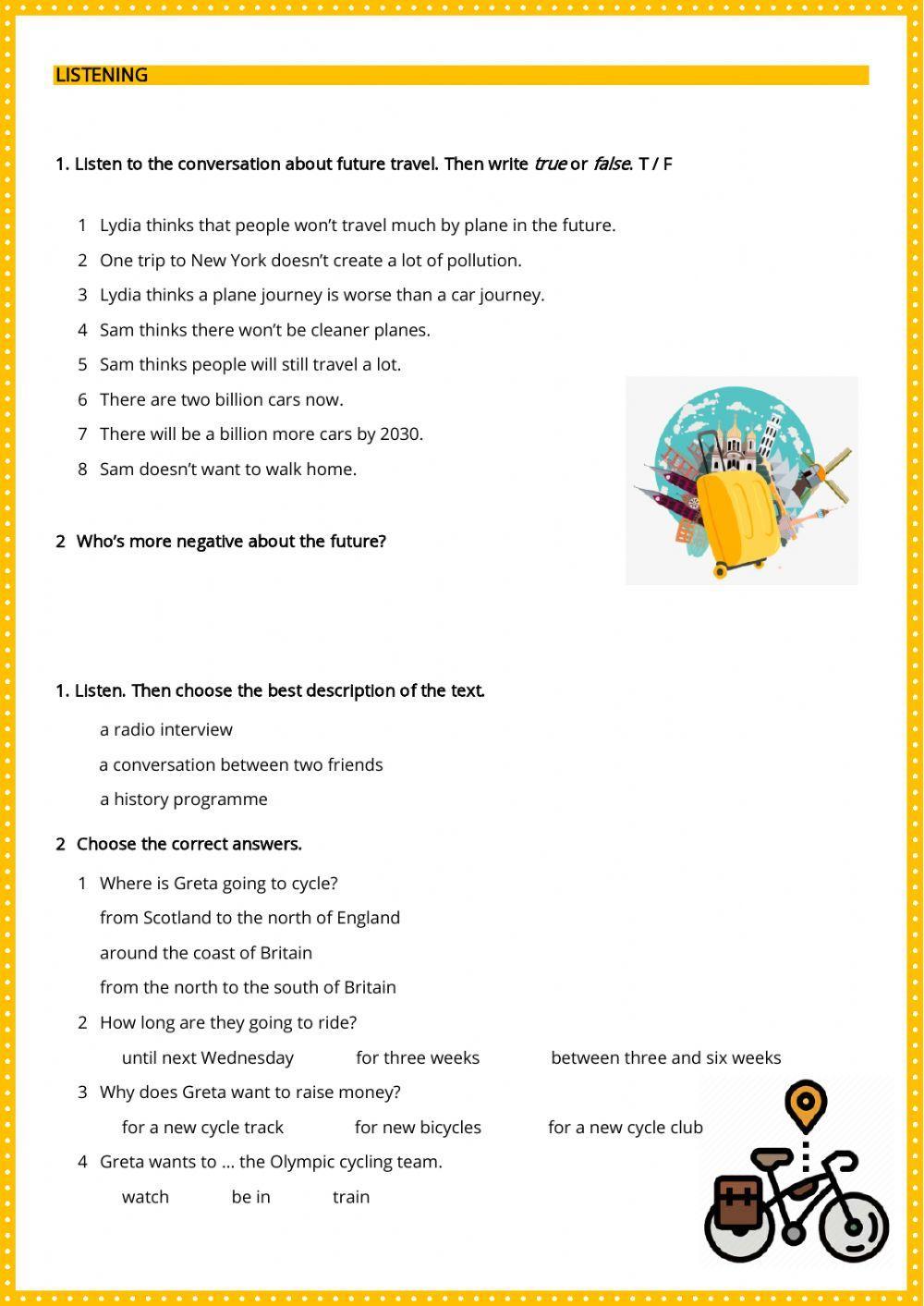 Listening and comprehension