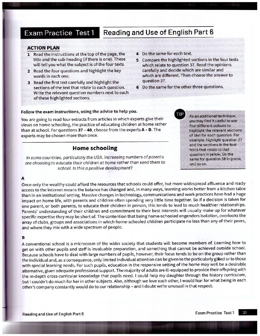 READING- HOME SCHOOLING