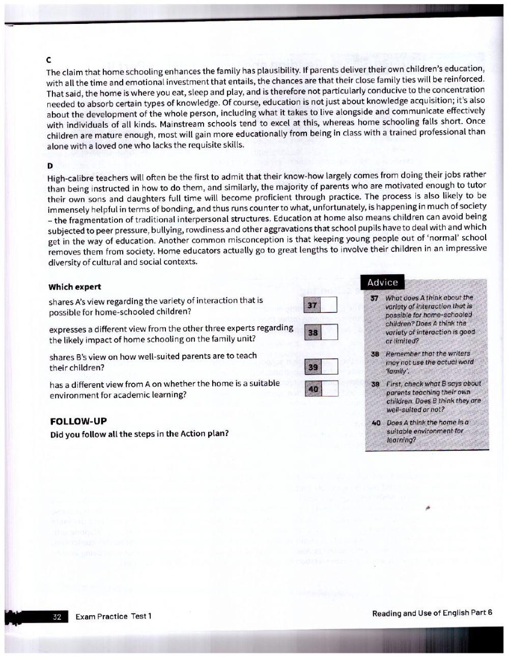 READING- HOME SCHOOLING