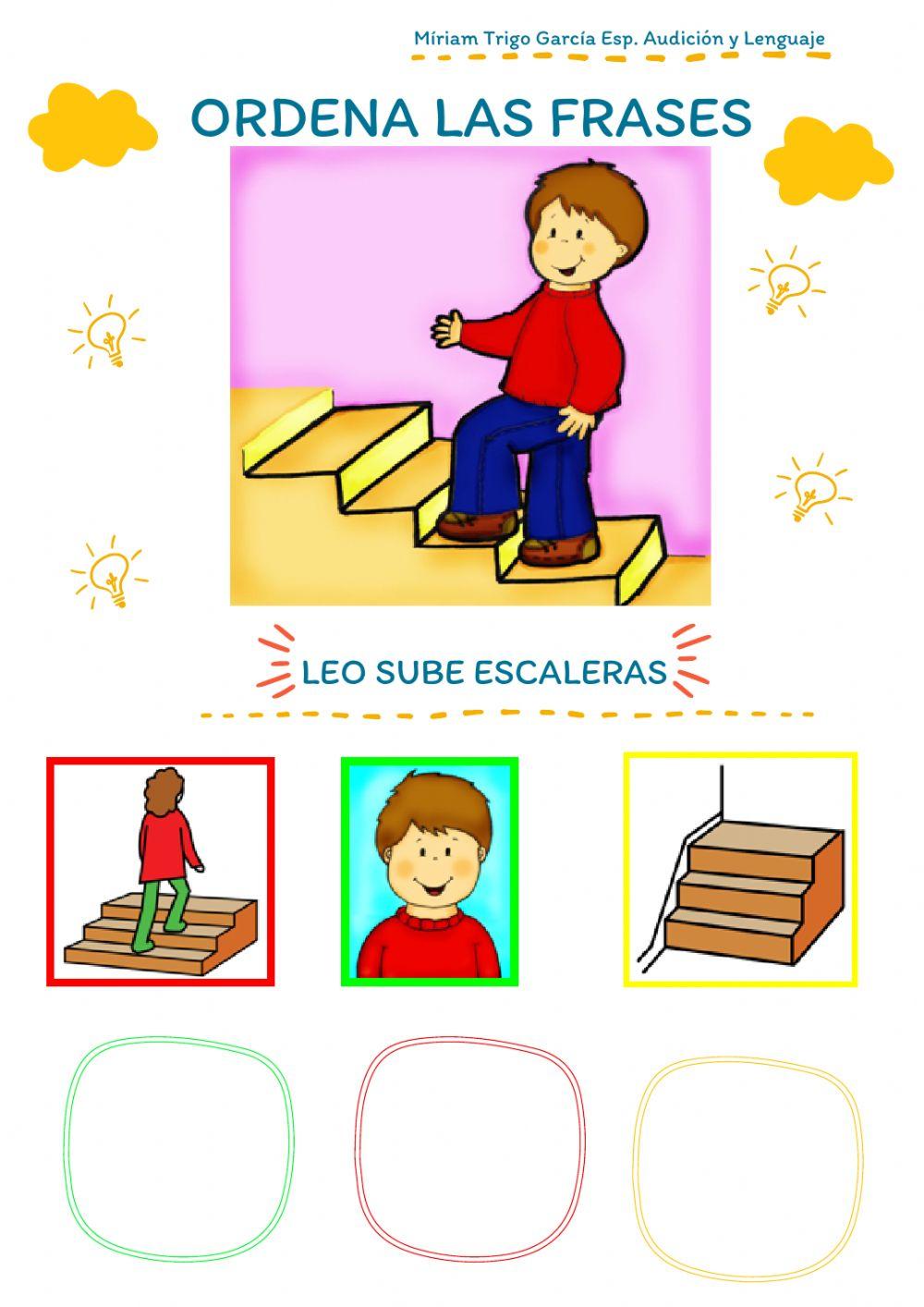 Ordenar frases de tres elementos