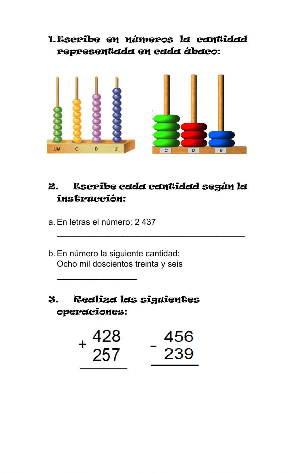Operaciones básicas