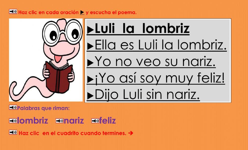 Luli la lombriz: Escuchar