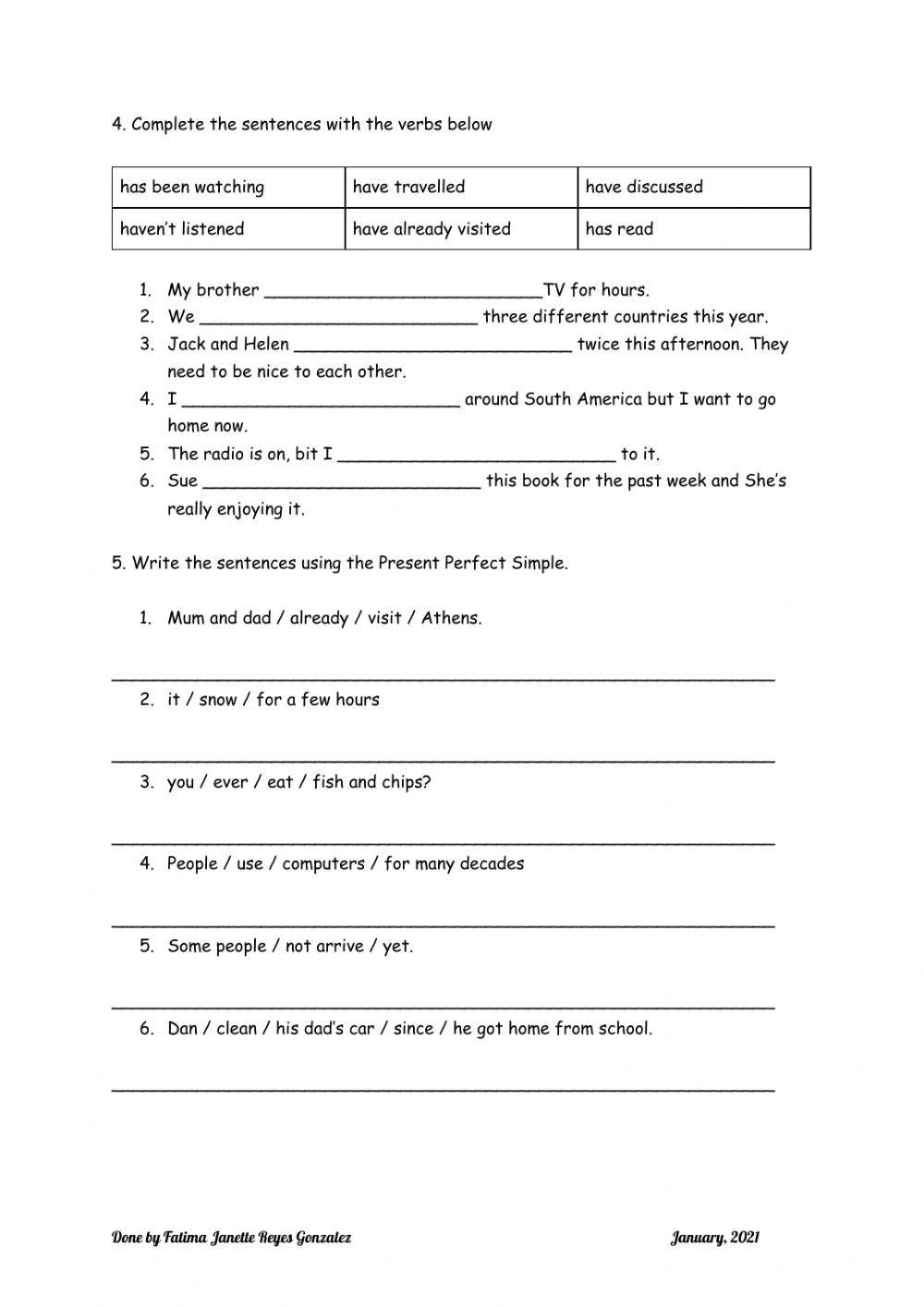 Grammar 3° MS-January