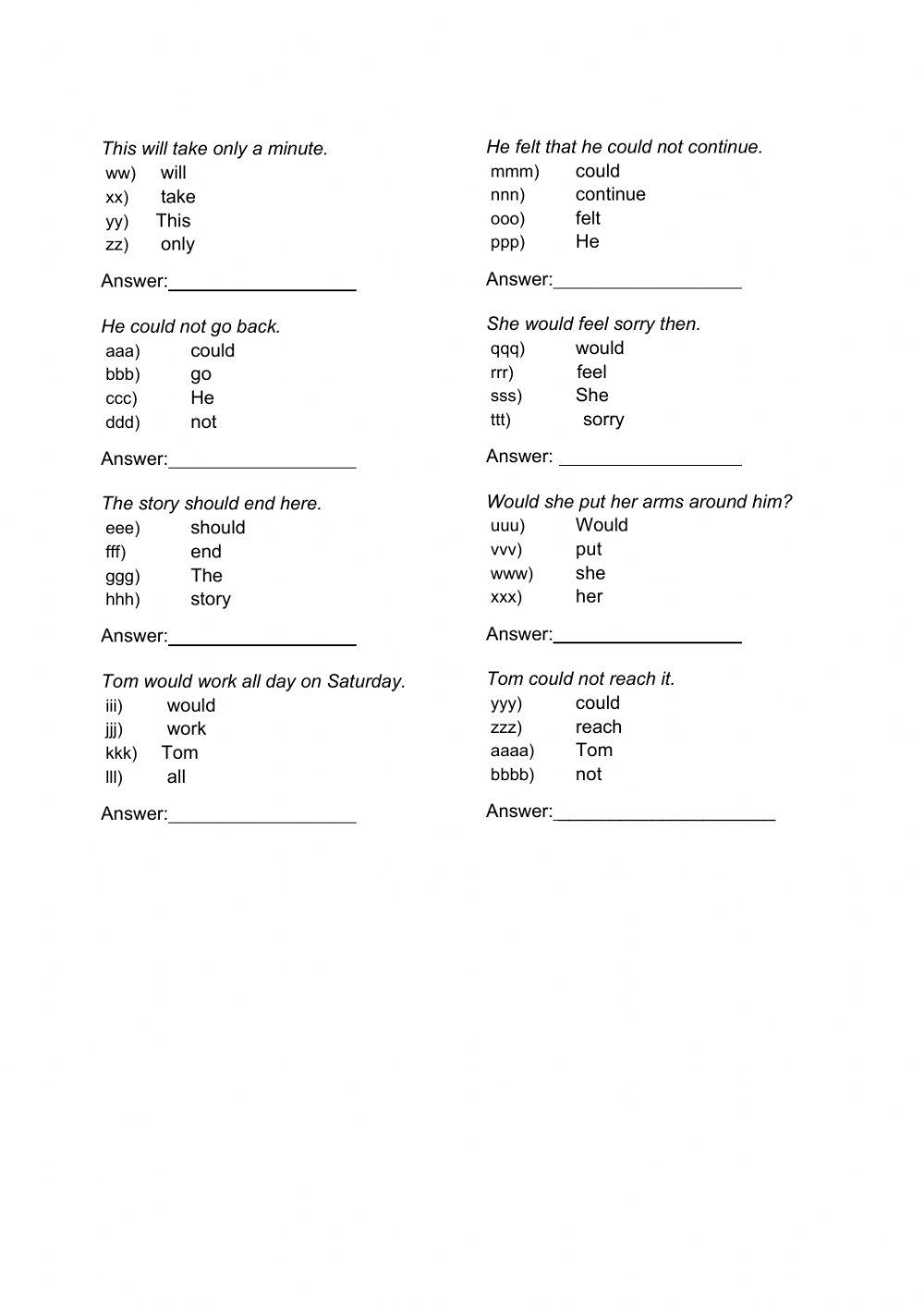 Main & Helping Verbs
