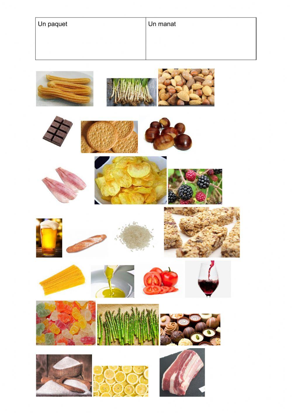 Expressions i aliments
