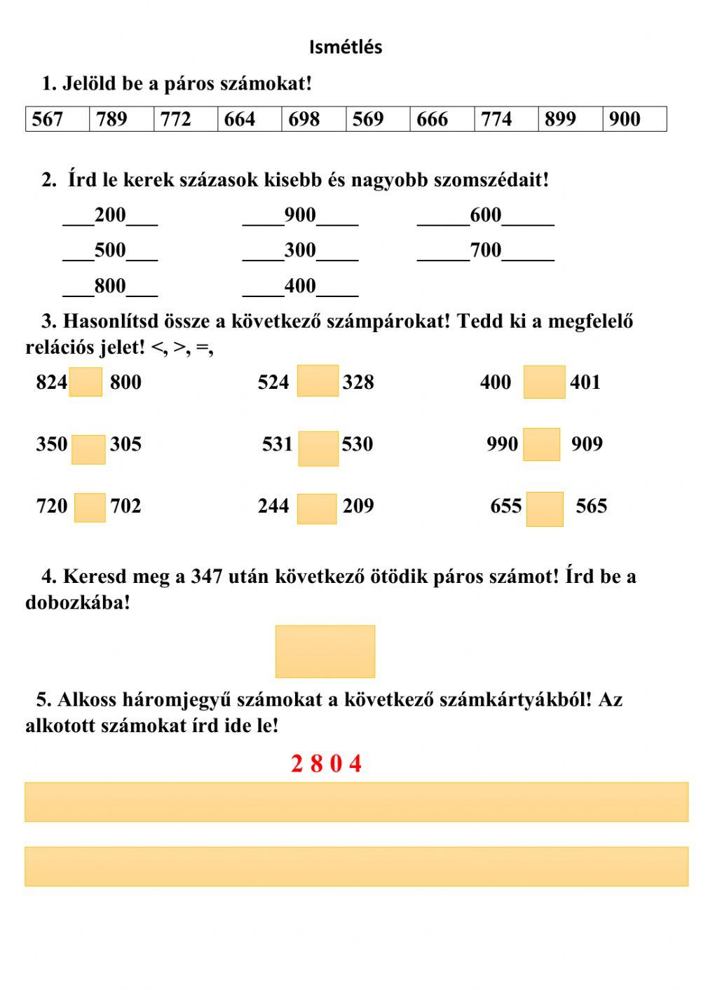 I. félév végi ismétlés 2.resz