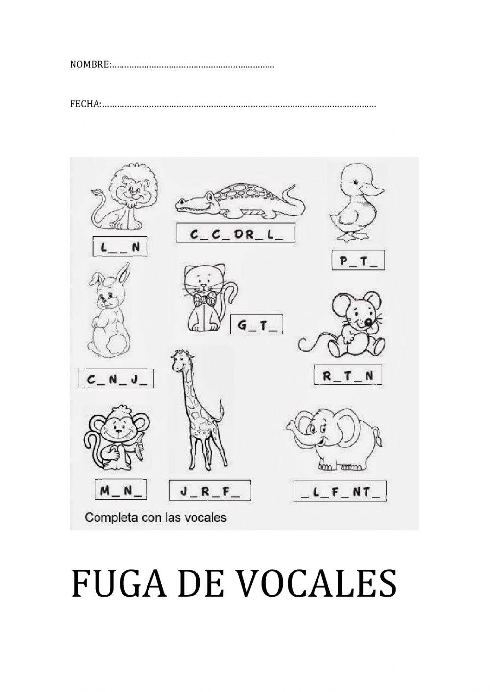 Fuga de vocales