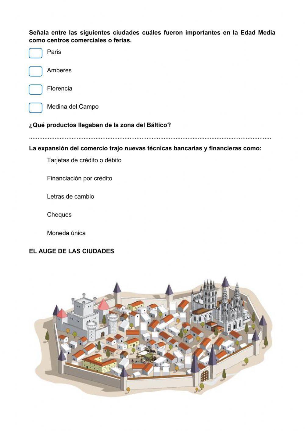Desarrollo de las ciudades medievales