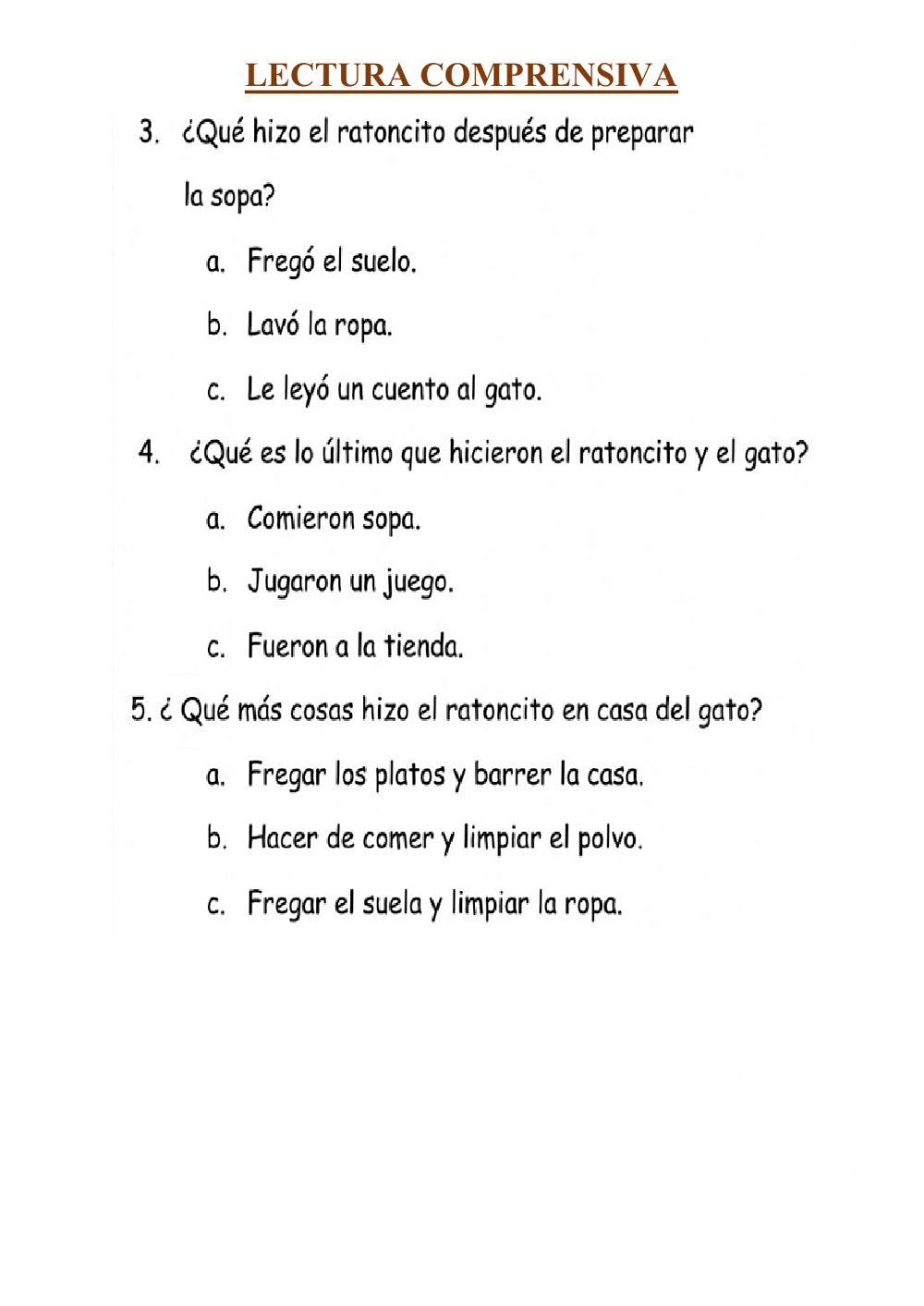 Lectura comprensiva