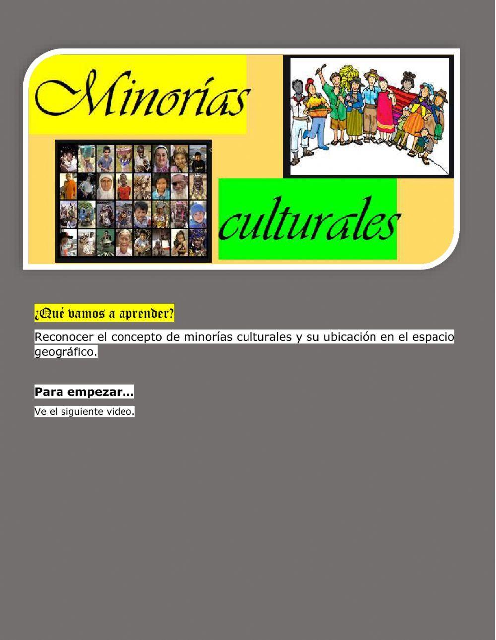 Minorías culturales