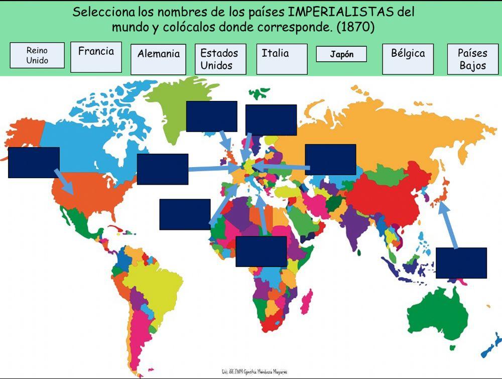 Paises imperialistas 1870