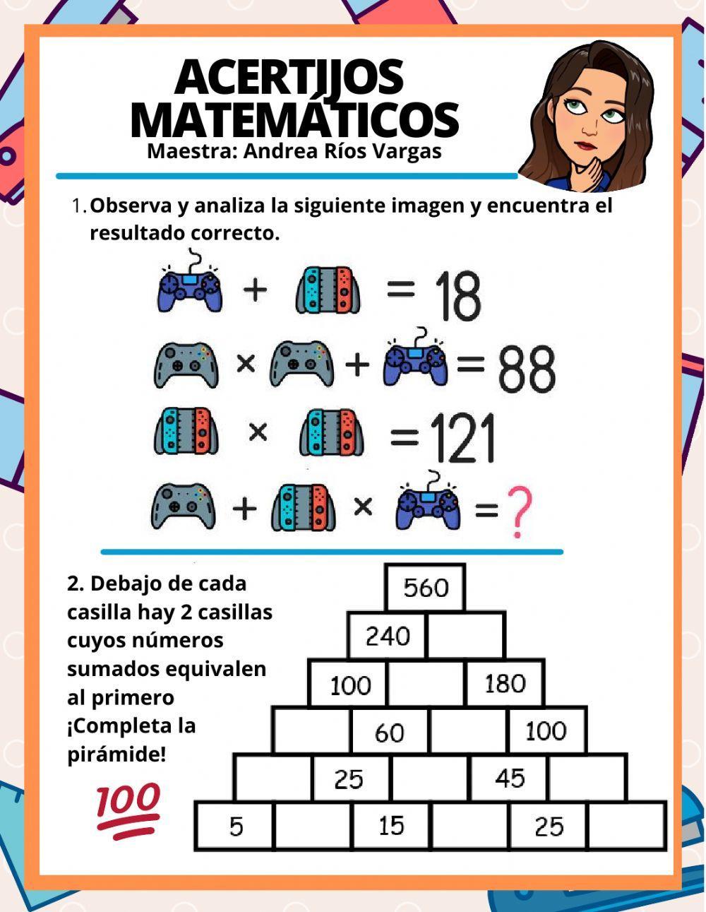 Acertijos matemáticos
