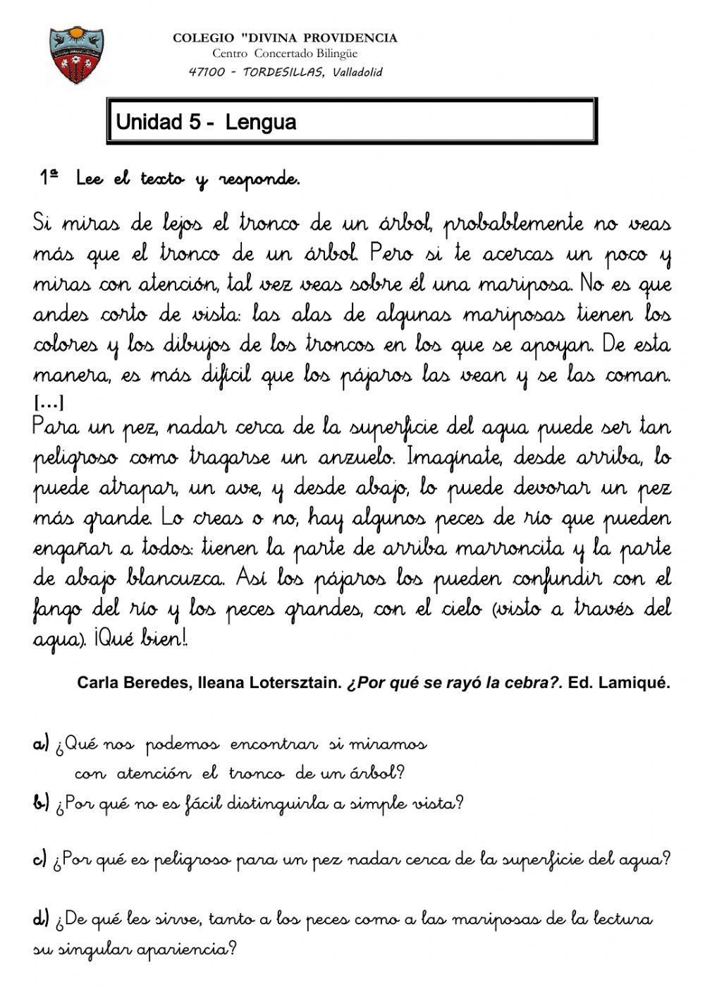 LENGUA 3º  Repaso T05