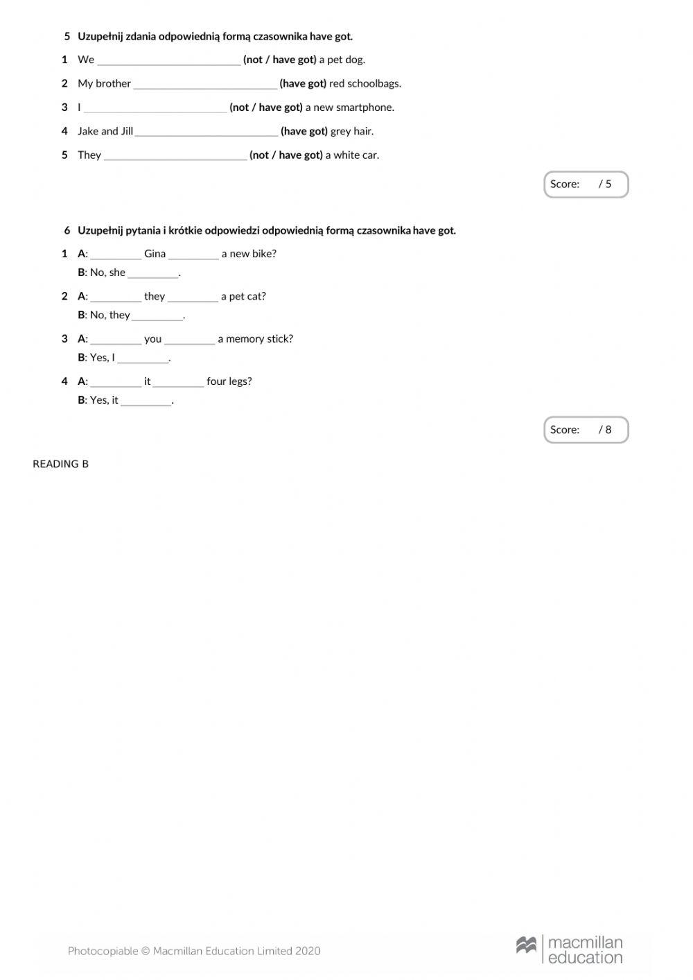 Brainy 4. Unit 4. Standard test B.