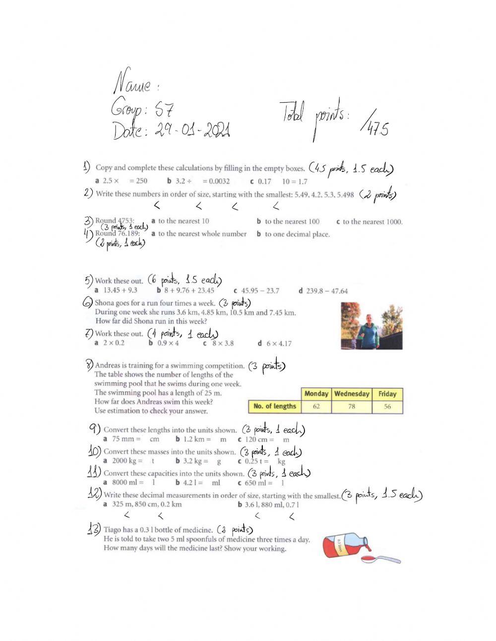 S7 end-of-units 3 & 4 test
