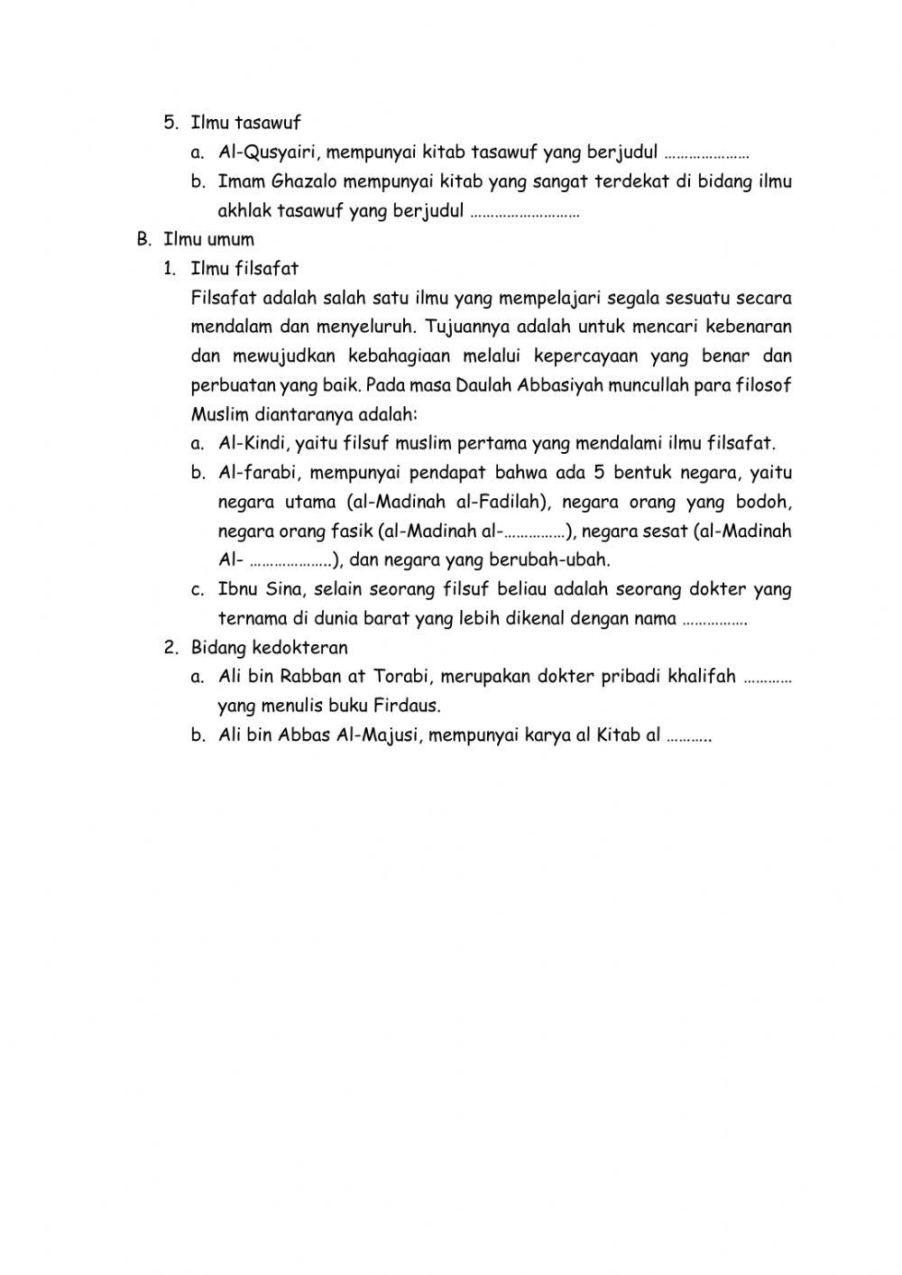 Tokoh Ilmuwan Daulah Abbasiyah