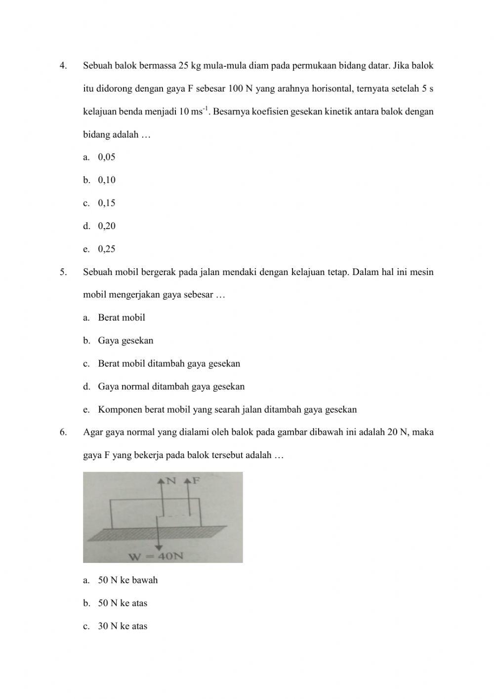 Ulangan Hrian Hukum Newton
