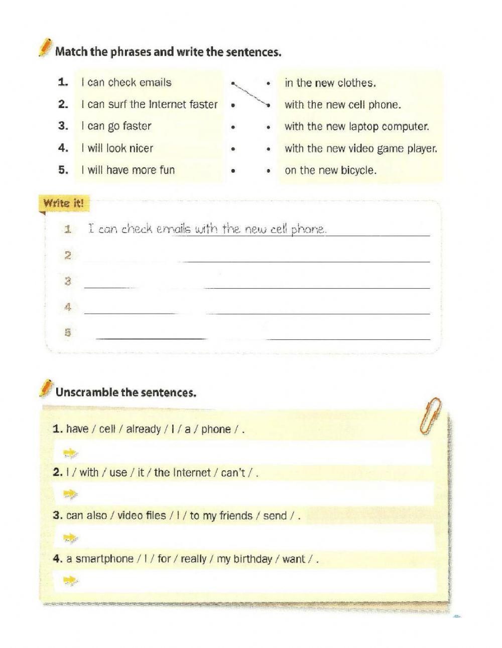 Grammar : WR2 - Unit 6