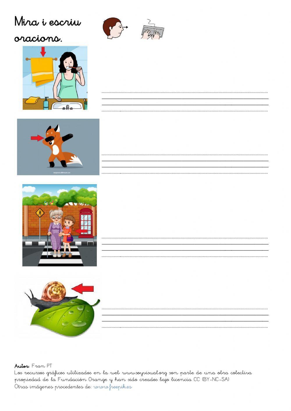 Escriure oracions 5. (amb so)