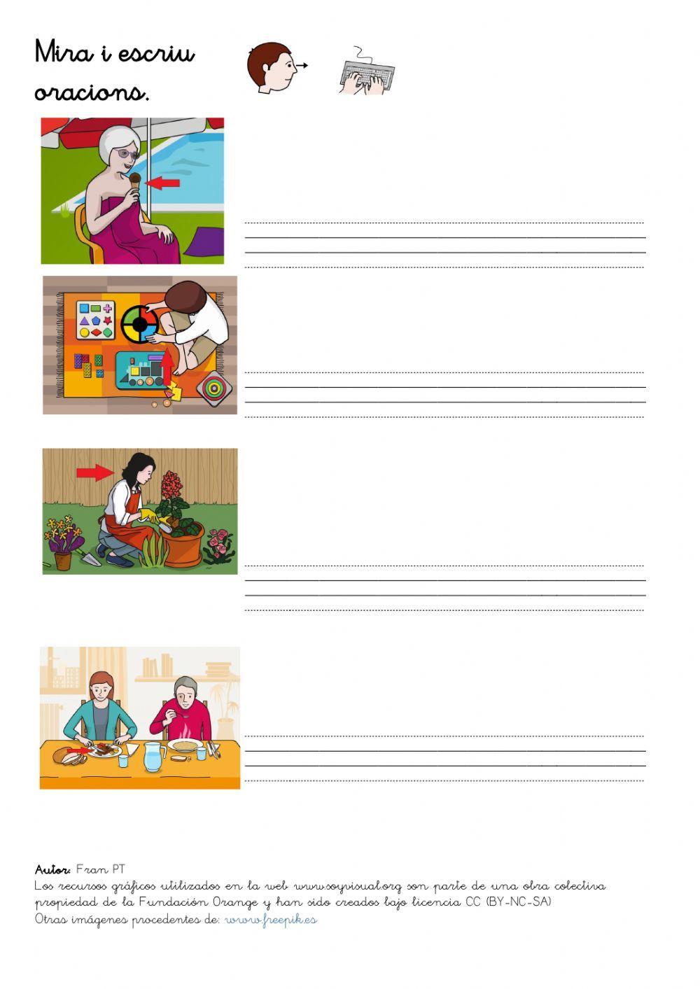 Escriure oracions 5. (amb so)