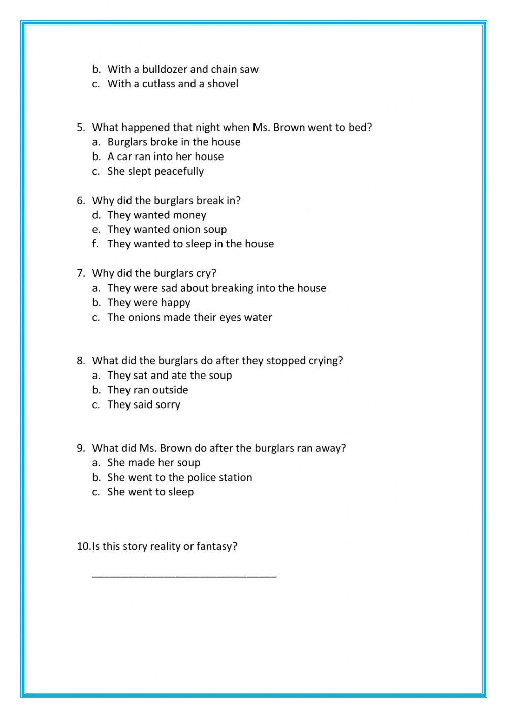 Listening Comprehension