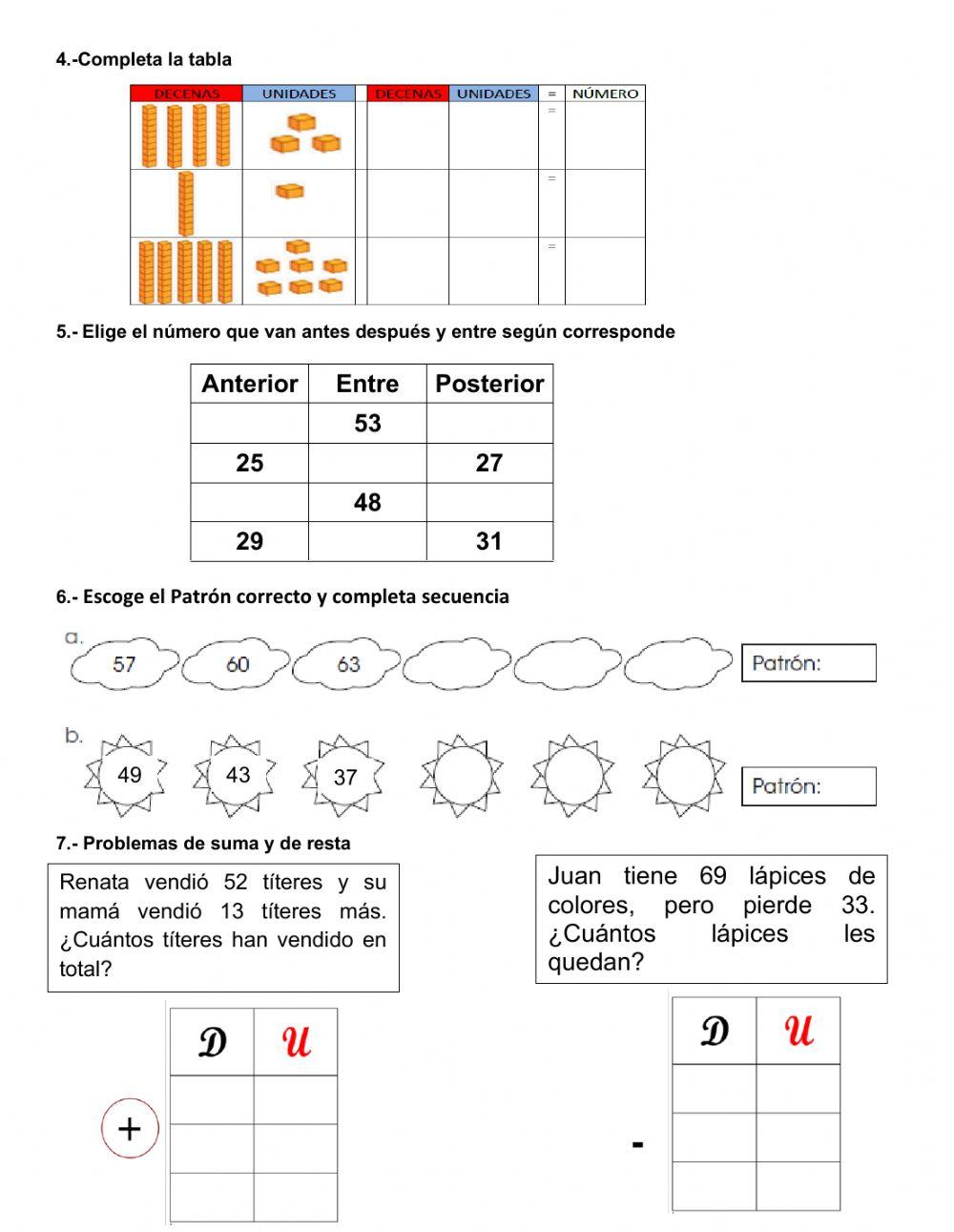 Actividad de matemáticas