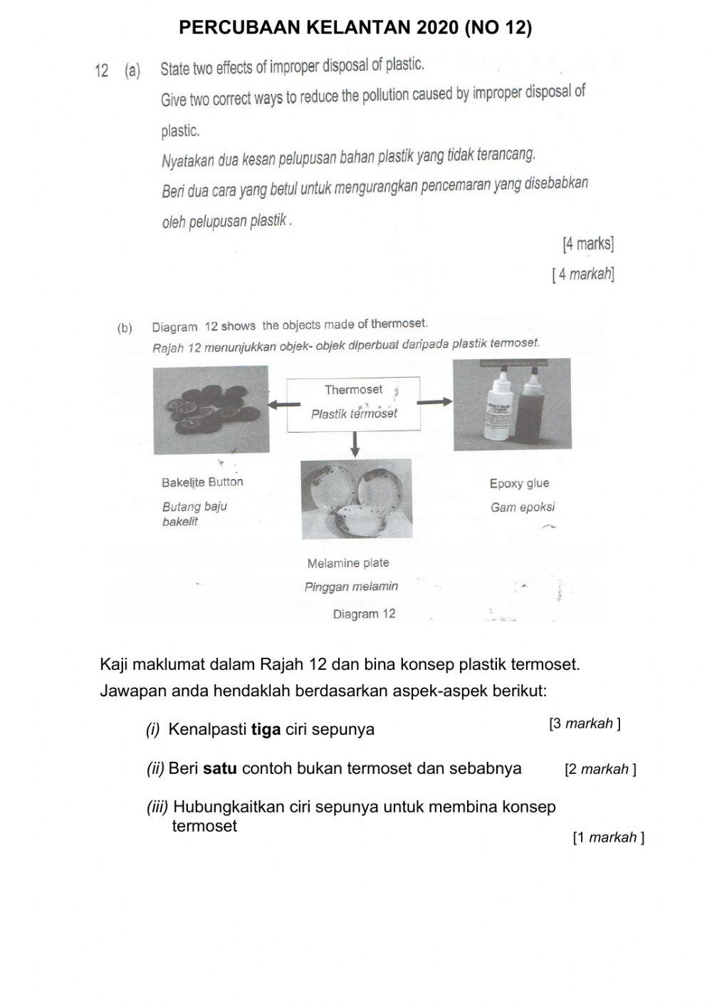 Soalan Percubaan SPM Kelantan 2020 (Bahagian C: No 12)