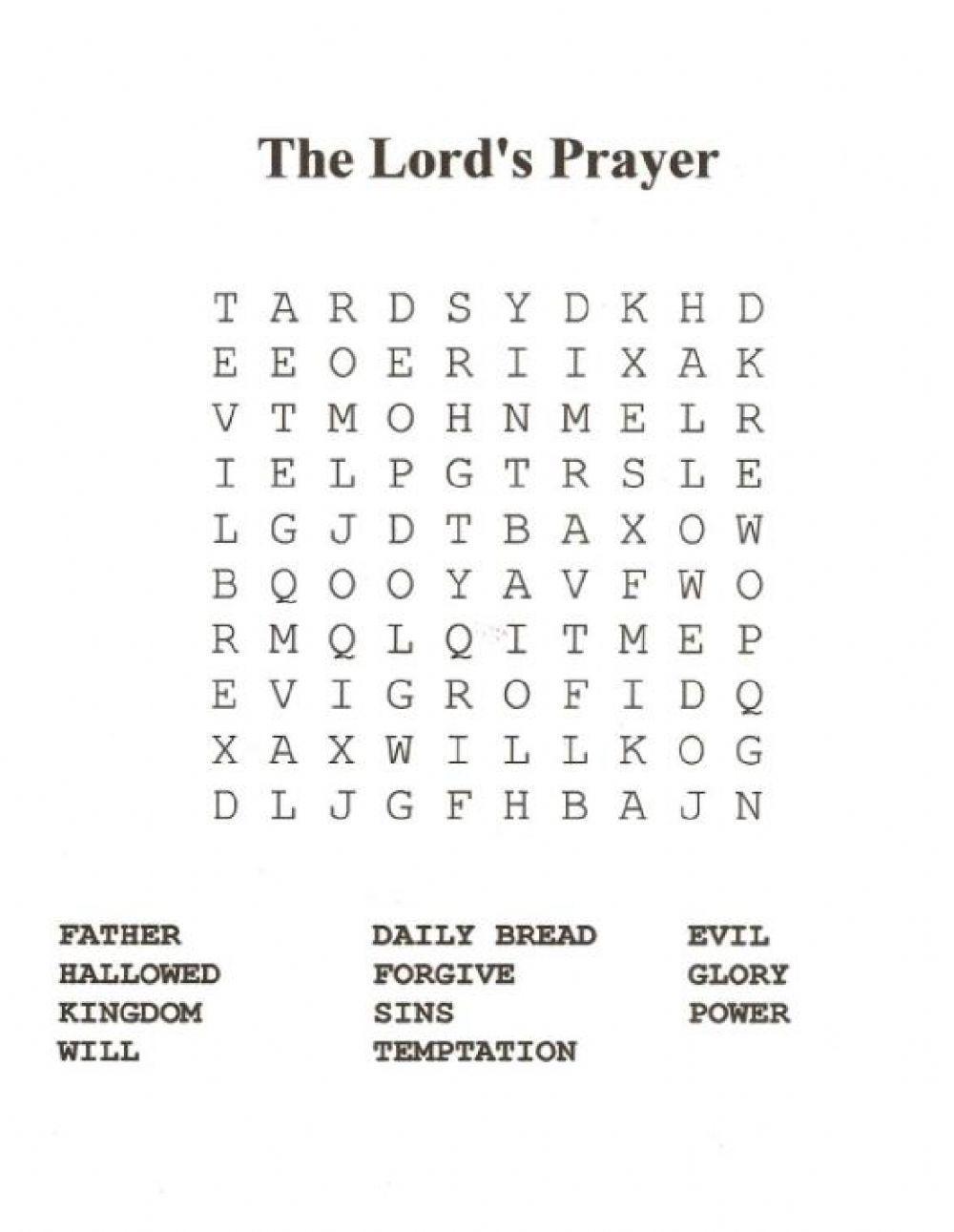 The Lord’s prayer