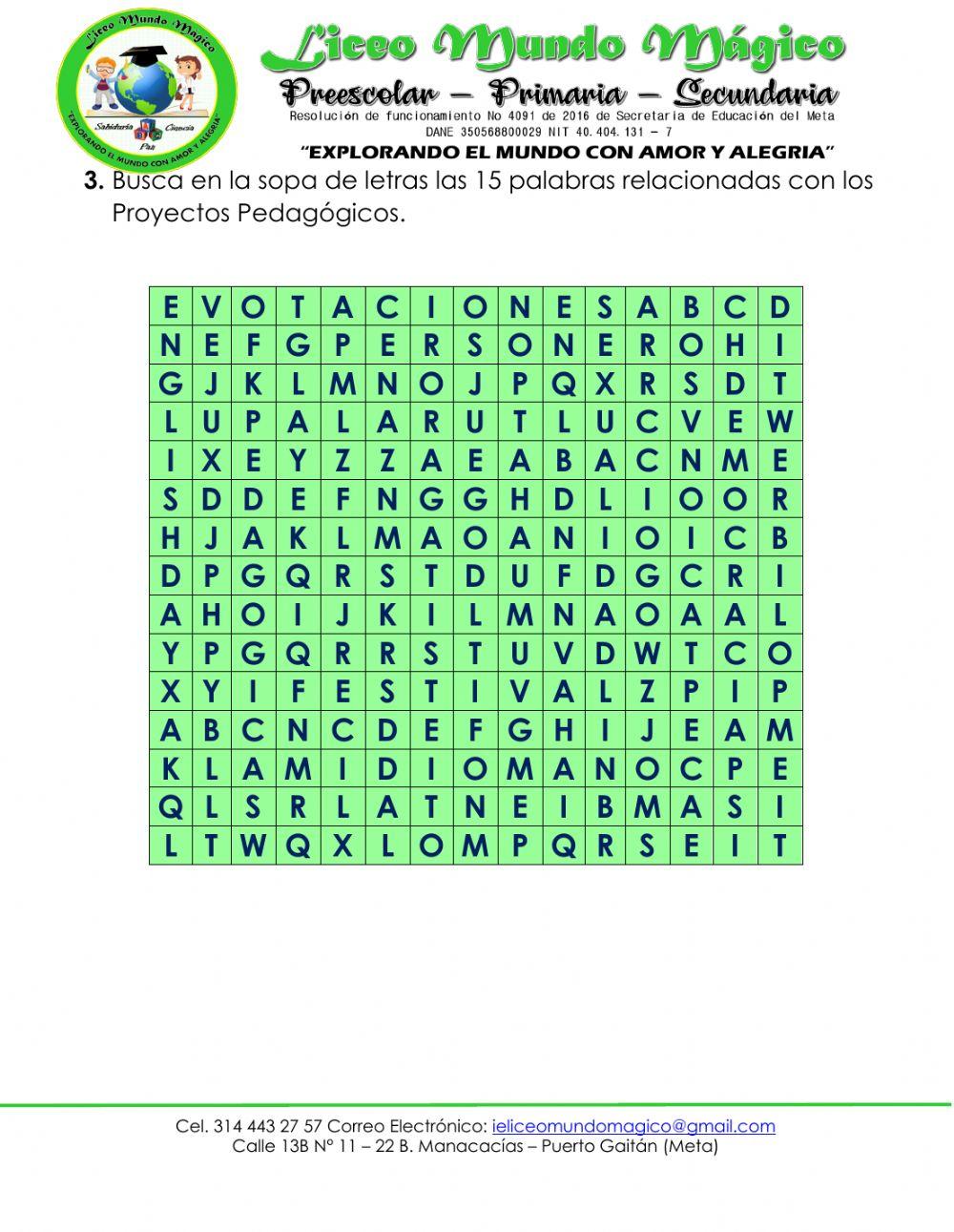 Proyectos pedagógicos