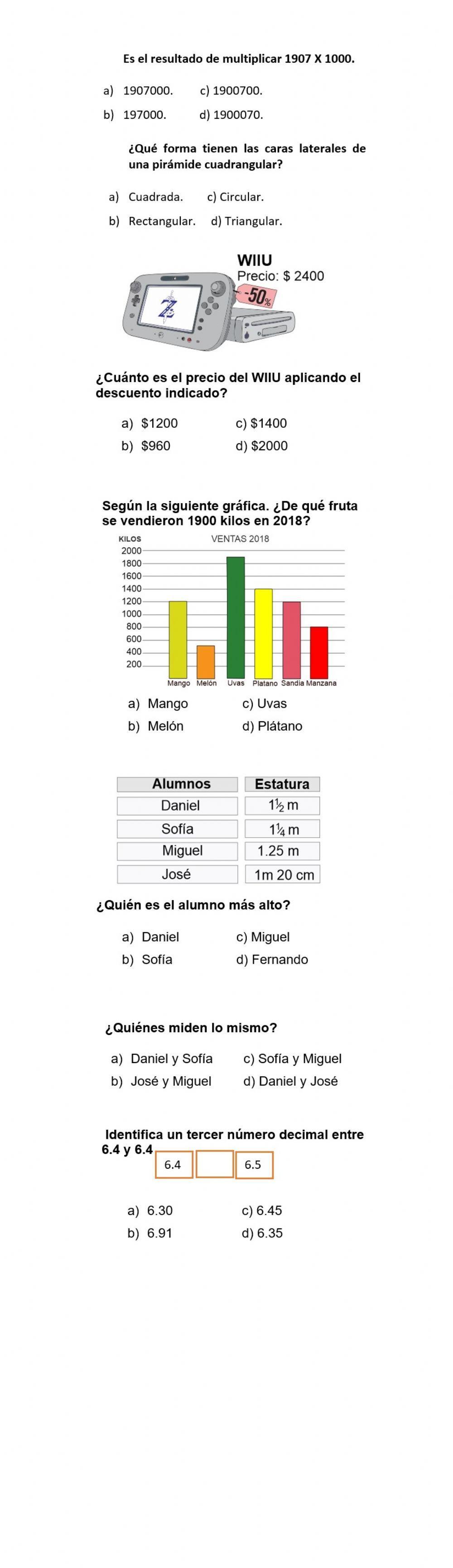 Matematicas semestral