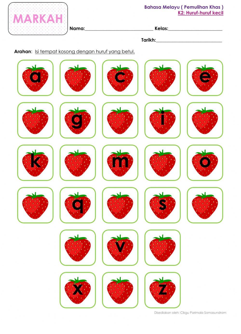 Kemahiran 2: Huruf-huruf kecil