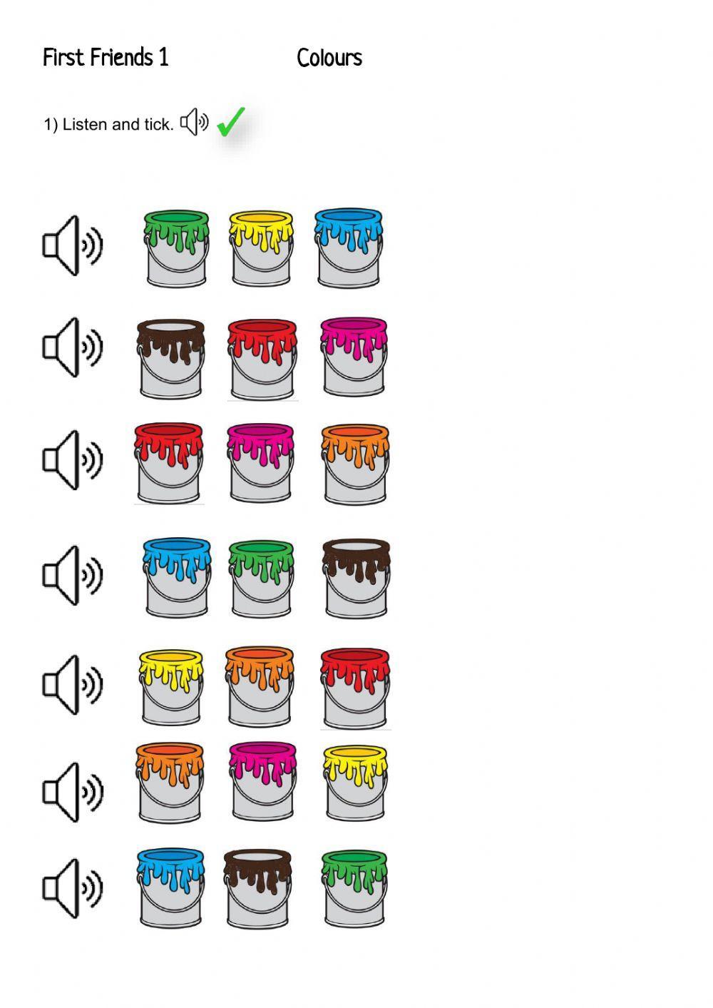 First Friends 1 - Colours First Friends 1 - Colours