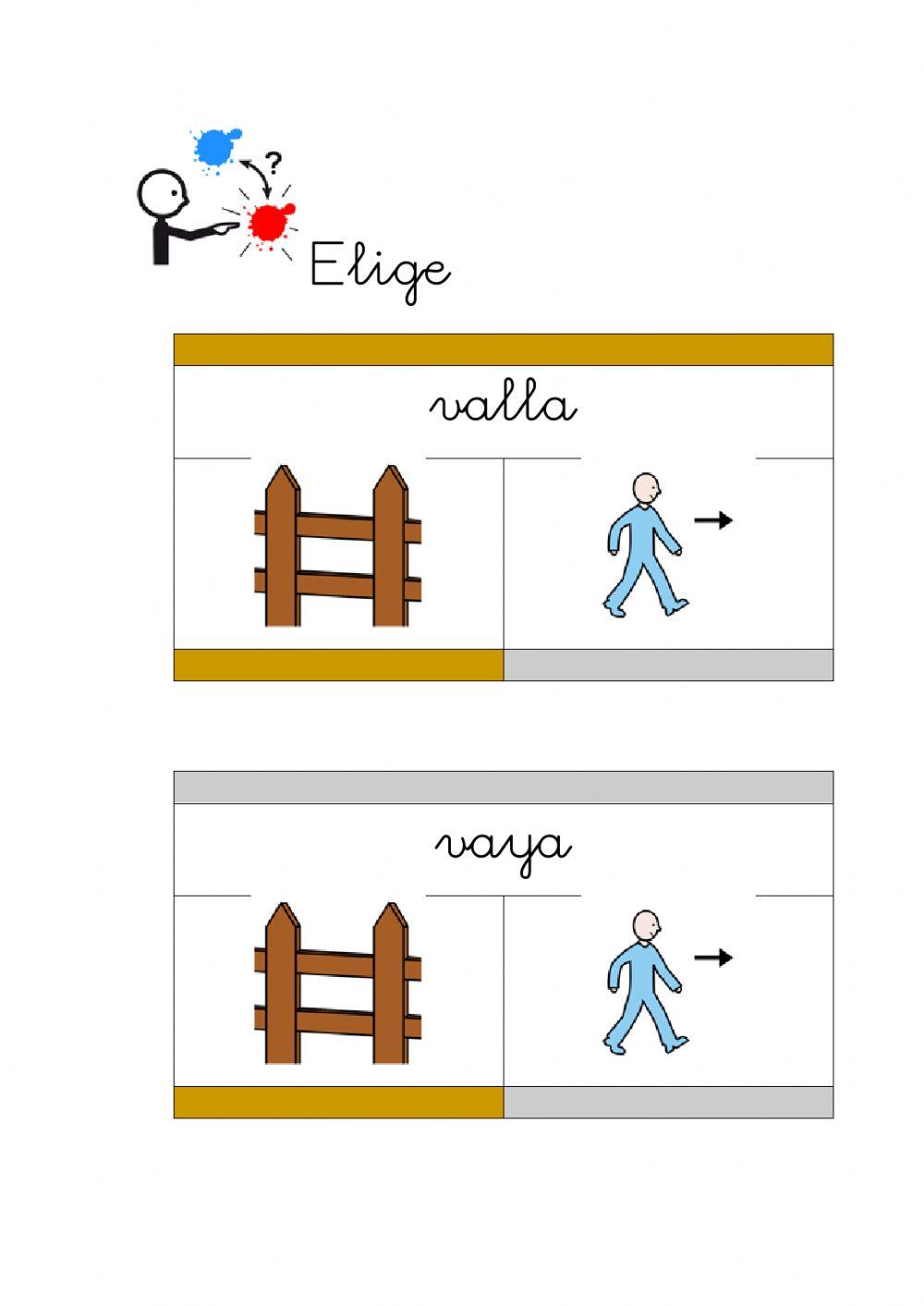 Palabras homófonas. (color)