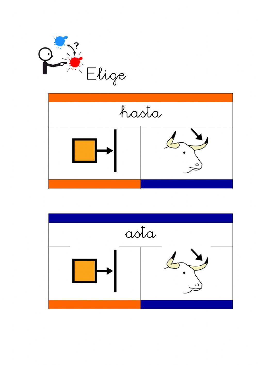 Palabras homófonas. (color)