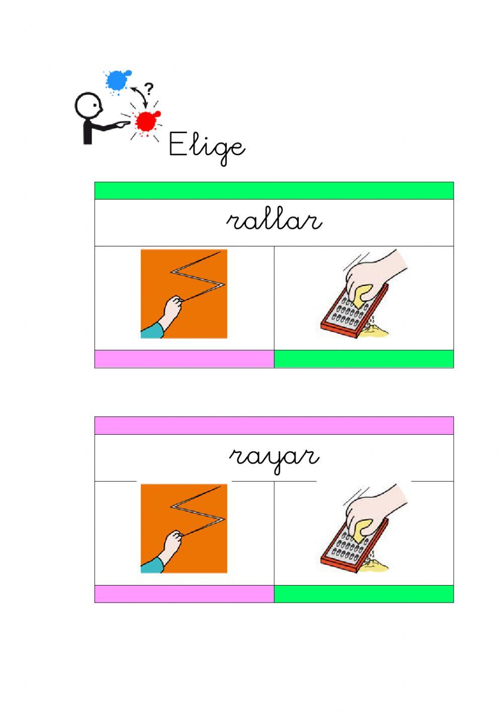 Palabras homófonas. (color)