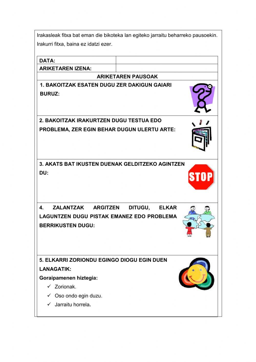 IKASTEN IKASI-JOKIN ETA NEREA BIKOTEKA IRAKURTZEN.