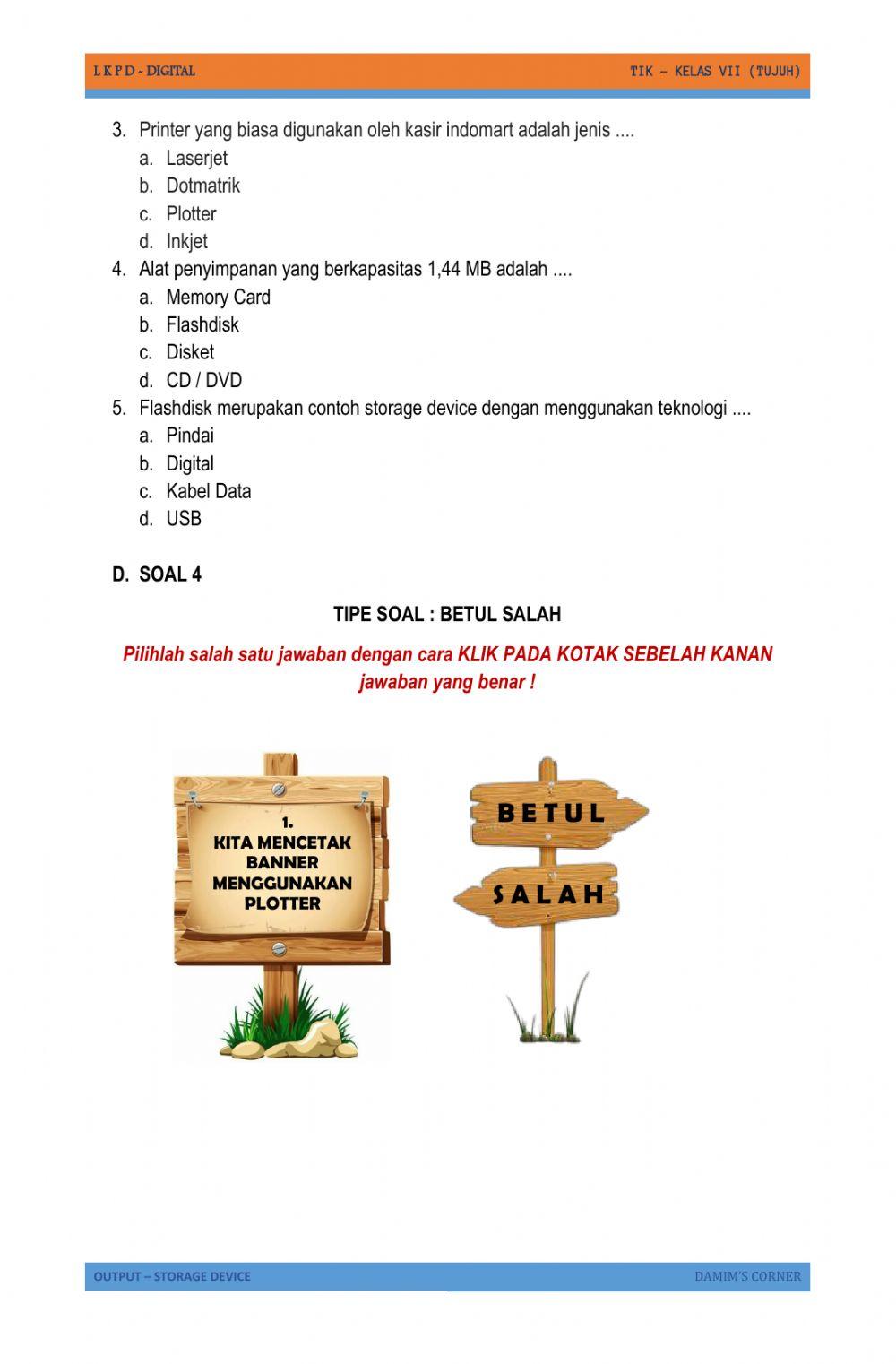 Tik - 7 - output storage device