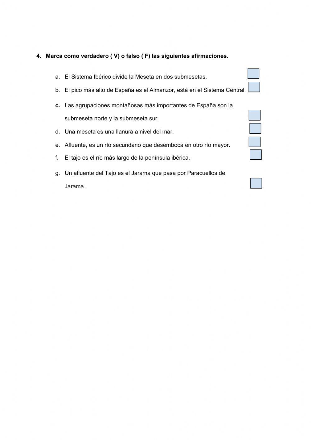 Mapa físico España