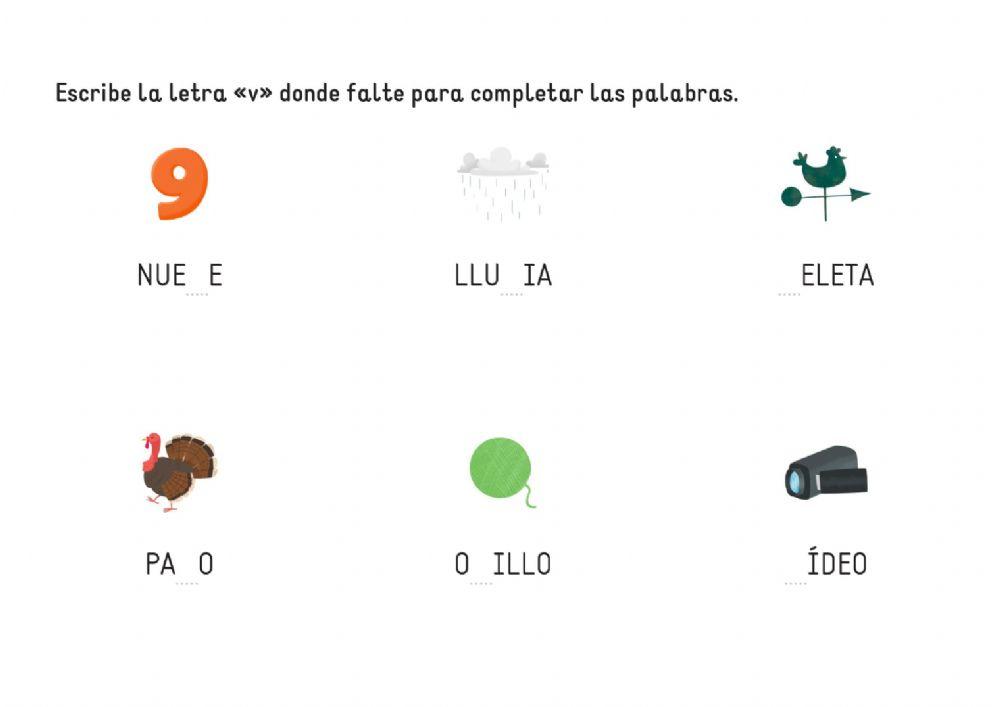 La letra v